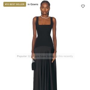 L'Academie Black Maxi Dress Sidney Gown